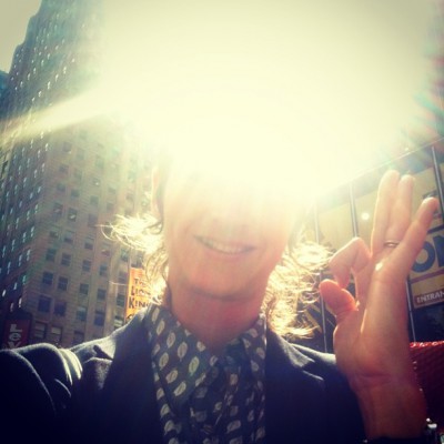 JULY 16th: A mind full of sunlight creates a reality full of sunshine and rainbows! -Eliza Starbuck ‪#‎herecomesthesun‬ ‪#‎loveblaster‬ ‪#‎timessquareshaman‬